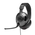 JBL Quantum 200 Wired Over-Ear Gaming Headset with Flip-Up Mic with Logo