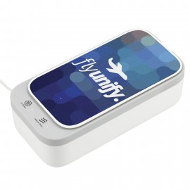 Ultrasonic Cleaner Wireless Charging UV Sanitizer with Logo