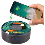 Bluetooth Speaker Clock w/Wireless Charging