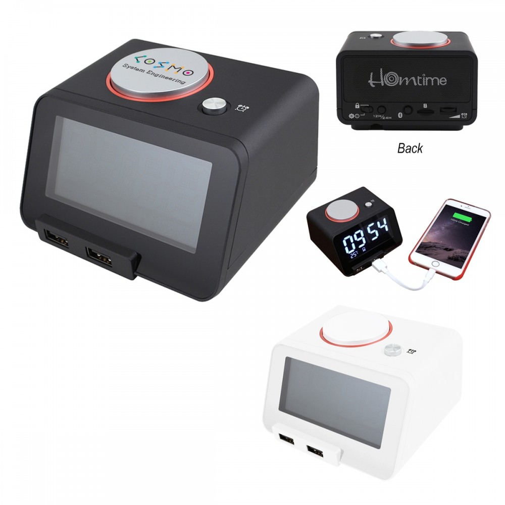 Homtime 3-In-1 Alarm Clock With Speaker Homtime 3-In-1 Alarm Clock With Speaker