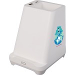 Desk Mate Organizer with Bluetooth Speaker and Charging Hub with Logo