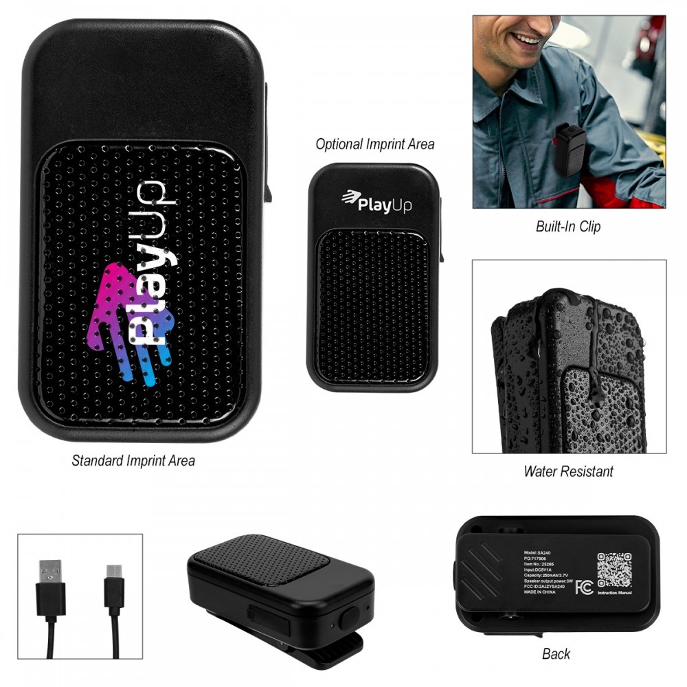 Promotional Clip-on Mini Mesh Front Speaker Promotional Clip-on Mini Mesh Front Speaker