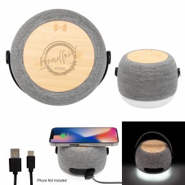 Rpet Light Up 15w Charger & Hi-fi Speaker with Logo