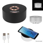 15w Glass Top Wireless Charger & Speaker with Logo