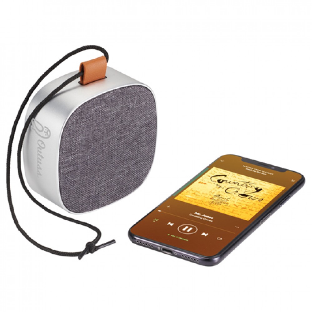 Promotional Tahoe Metal & Fabric Waterproof Bluetooth Speaker