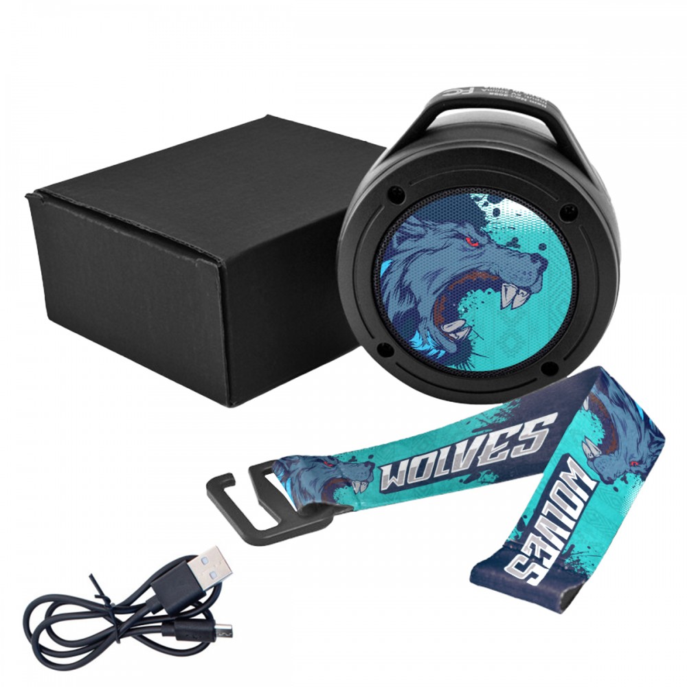 H2o Wireless Speaker With Custom Strap with Logo H2o Wireless Speaker With Custom Strap with Logo
