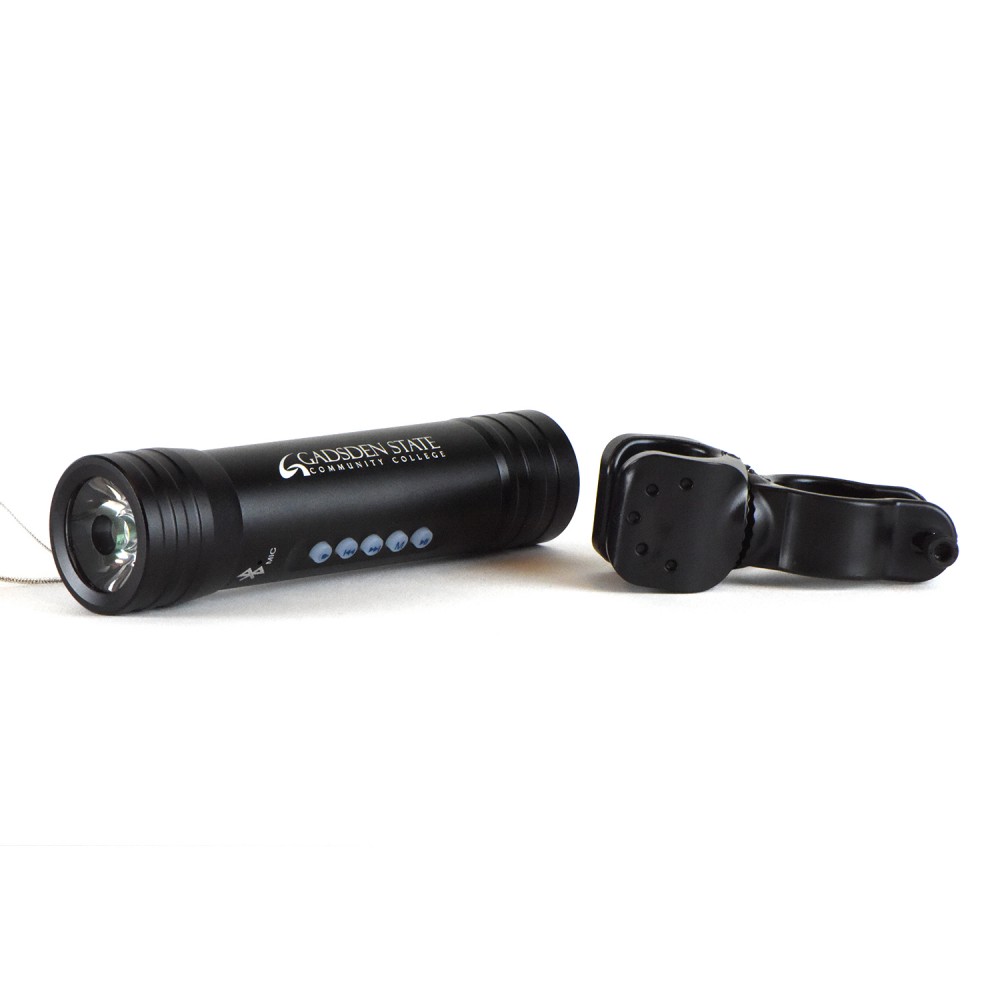 Logo Branded Bike Bluetooth (R) Speaker and Flashlight