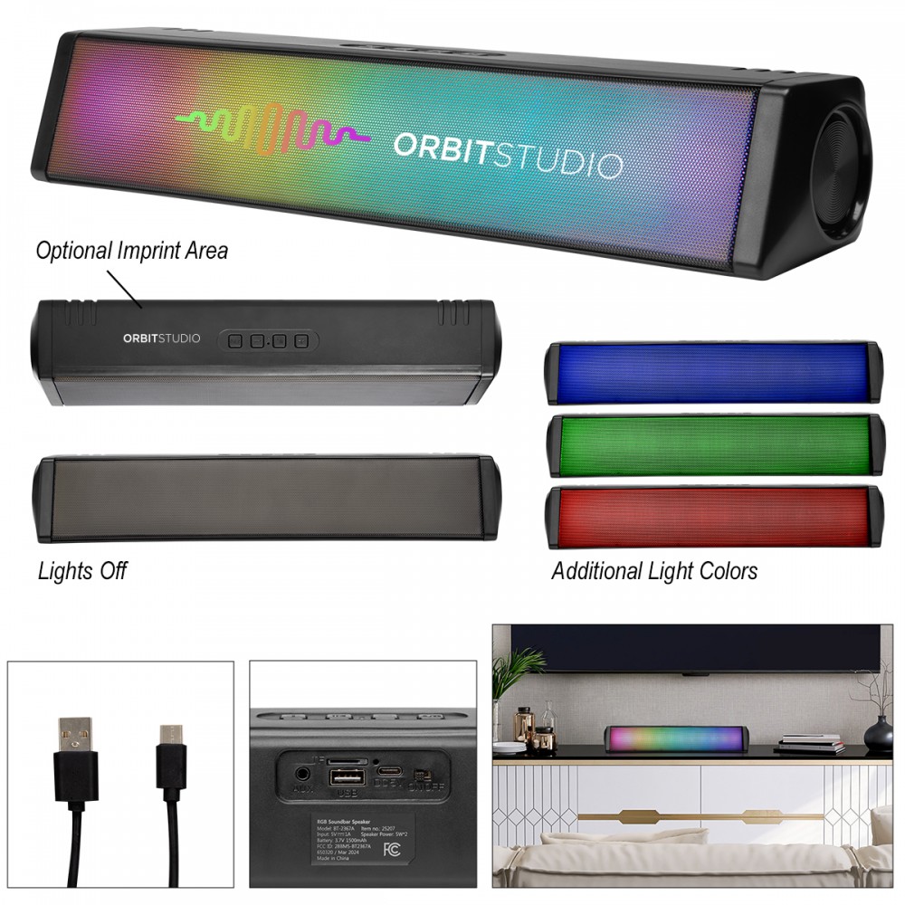 Boomin' Soundbar Speaker with Logo Boomin' Soundbar Speaker with Logo