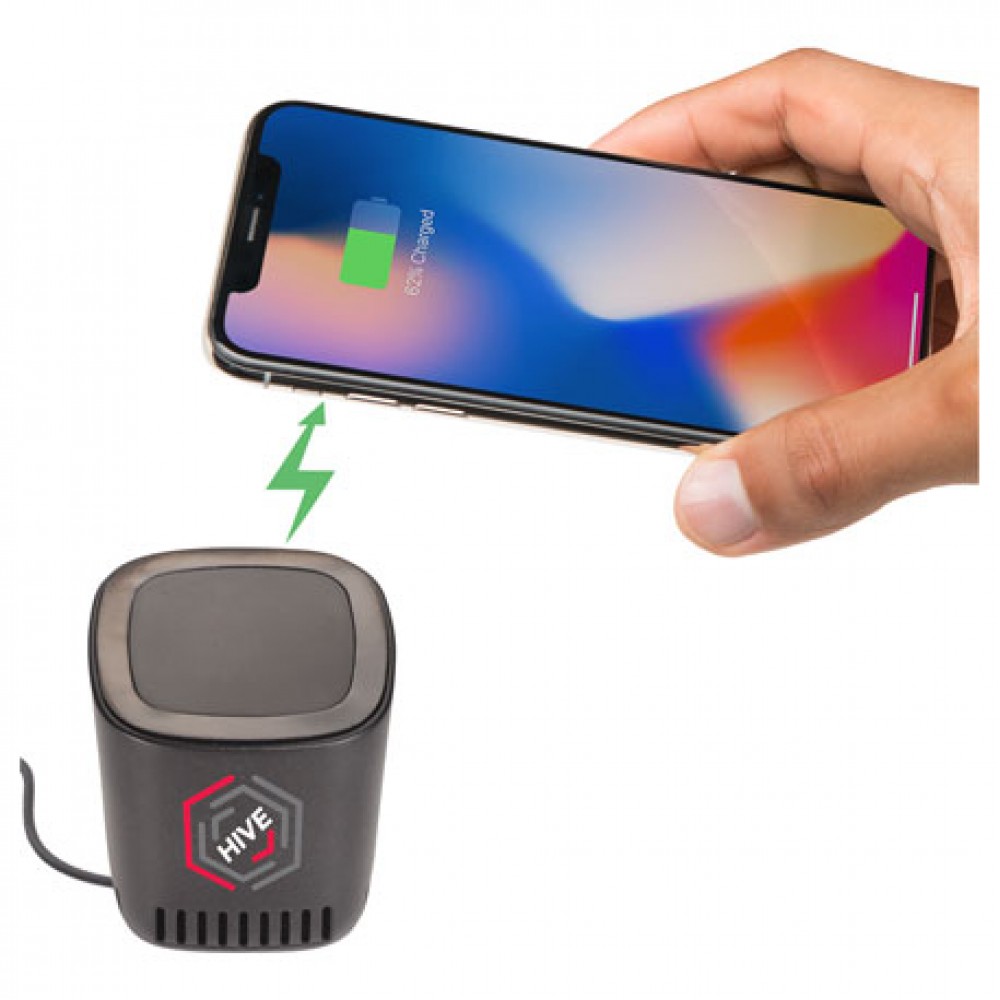 Jack Bluetooth Speaker and Wireless Charging Pad Jack Bluetooth Speaker and Wireless Charging Pad