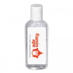 1 Oz. Clear Gel Sanitizer In Oval Bottle with Logo