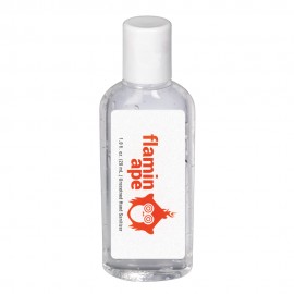 1 Oz. Clear Gel Sanitizer In Oval Bottle with Logo  1 Oz. Clear Gel Sanitizer In Oval Bottle with Logo