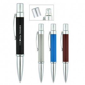 Aluminum Sanitizer Spray Bottle With Pen with Logo  Aluminum Sanitizer Spray Bottle With Pen with Logo