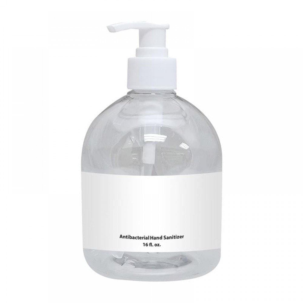 Custom 16 Oz. USA Made Hand Sanitizer Pump Bottle Custom 16 Oz. USA Made Hand Sanitizer Pump Bottle