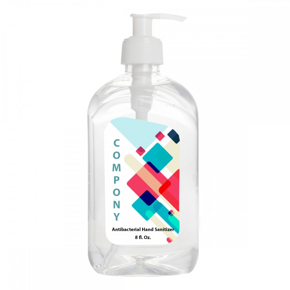(EQP SPECIAL) 8 Oz. Hand Sanitizer Pump Bottle with Logo (EQP SPECIAL) 8 Oz. Hand Sanitizer Pump Bottle with Logo