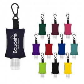 Customized 0.5 Oz. Hand Sanitizer With Eva Case And Clip  Customized 0.5 Oz. Hand Sanitizer With Eva Case And Clip