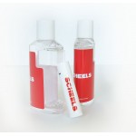 Personalized 2 Oz. Duo Bottle With Clear Gel Hand Sanitizer And Spf 15 Lip Balm