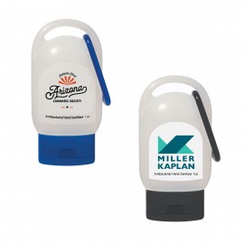 1 Oz. Compact Sanitizer with Carabiner with Logo  1 Oz. Compact Sanitizer with Carabiner with Logo
