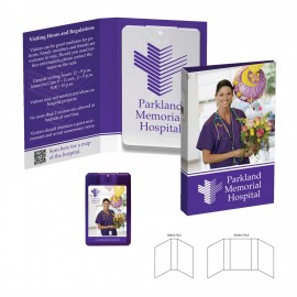 Logo Branded Booklet with Sanitizer Logo Branded Booklet with Sanitizer