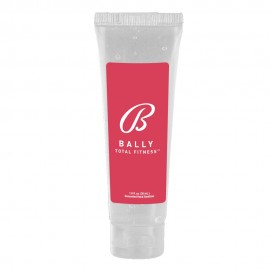 1 Oz. Clear Gel Sanitizer In Squeeze Tube with Logo