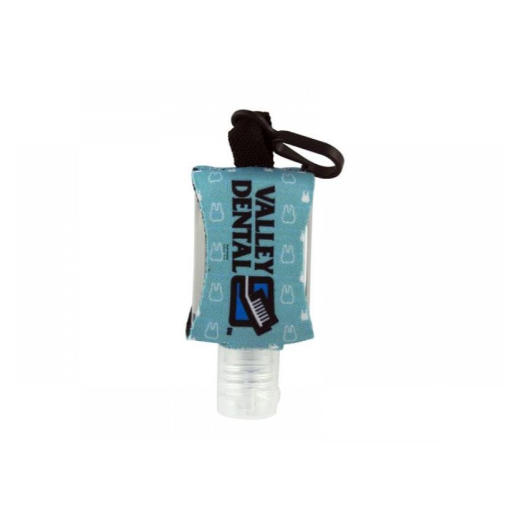 1/2 oz Antibacterial Hand Sanitizer with Custom Leash/ Neoprene Sleeve with Logo