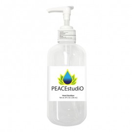Sanitizer with Pump - 8 oz. with Logo