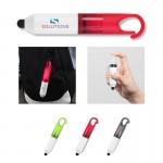 Clip-On Sanitizer Spray with No-Touch Stylus 0.17 oz. (5 mL) with Logo