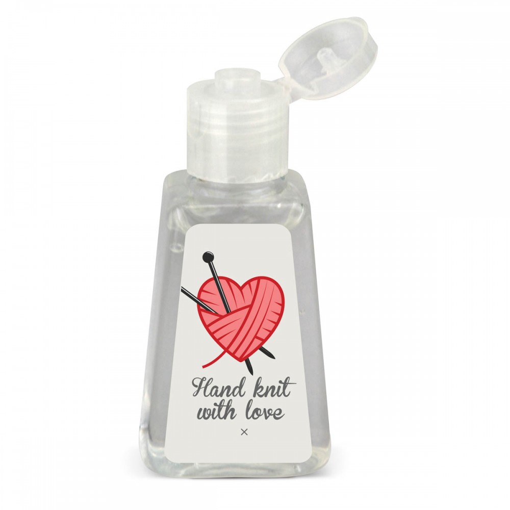 Hand Sanitizer Gel: 1 oz Triangle Bottle with Logo