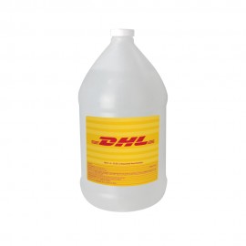 128 Oz. Clear Sanitizer In Natural Jug with Logo