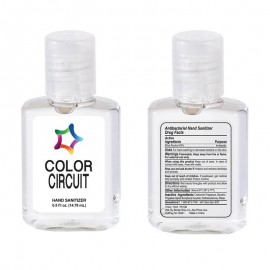Customized Square Sanitizer Gel - 0.5 oz.
