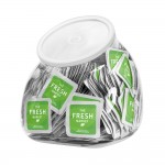 Promotional 94 oz. Single Use Sanitizer Tub Display (Includes 500 Labeled Packets)