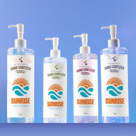 Custom Moisturizing Hand Sanitizer with Beads: 16 oz, pump