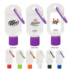 1.8 oz. Hand Sanitizer with Carabiner with Logo  1.8 oz. Hand Sanitizer with Carabiner with Logo