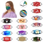 Customized Adjustable Sublimated Face Mask with Ear Loop