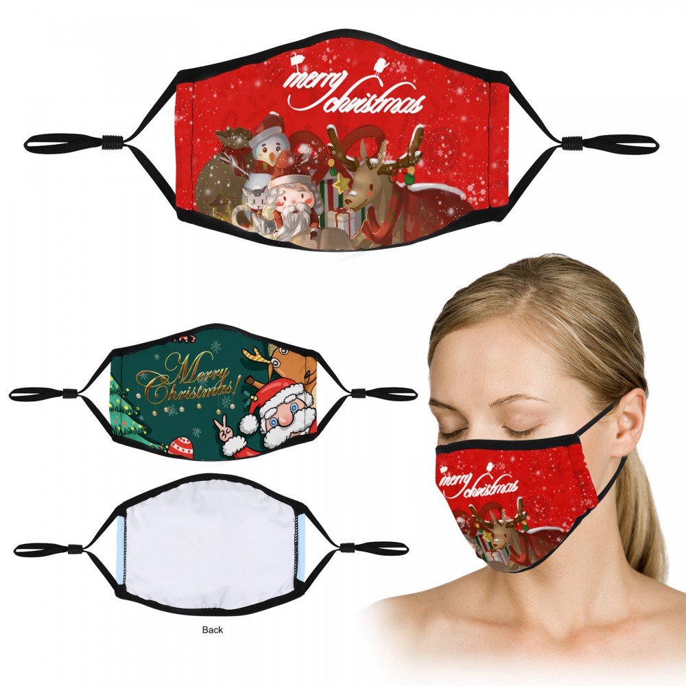 Promotional 3-Ply Full Color Sublimation Face Mask With Nose Clip Promotional 3-Ply Full Color Sublimation Face Mask With Nose Clip