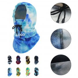 Balaclava Fleece Tie-dye Ski Face Mask with Logo