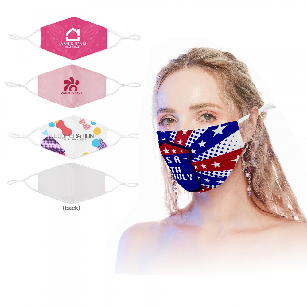 Promotional Full Color Printed 2-Ply Cotton Mask Promotional Full Color Printed 2-Ply Cotton Mask