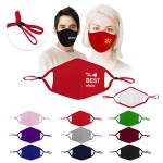Customized Full Color Sublimation Face Mask With Filter Pocket And Nose Clip