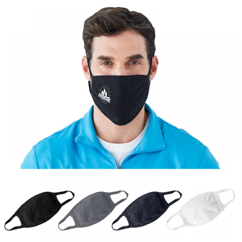 Logo Branded Harriton Cotton Face Mask Logo Branded Harriton Cotton Face Mask