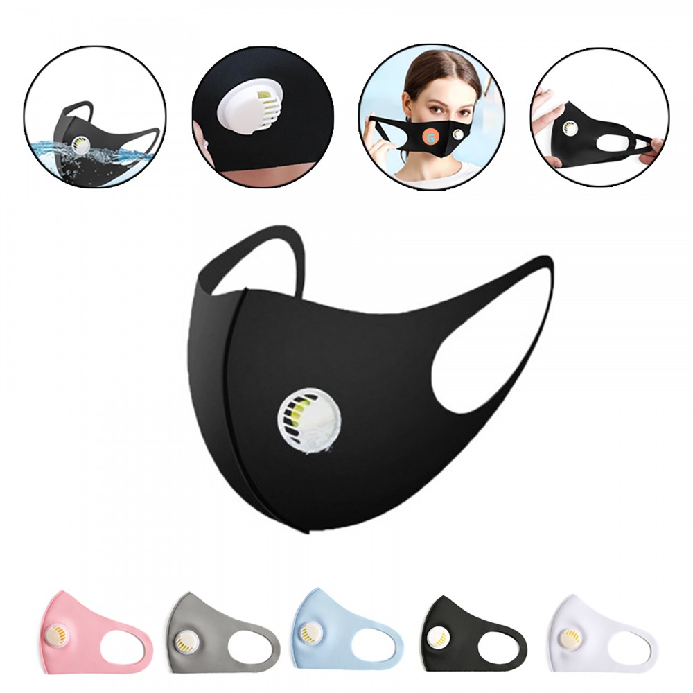 Personalized Ice Silk Masks With Breathing Valve Personalized Ice Silk Masks With Breathing Valve