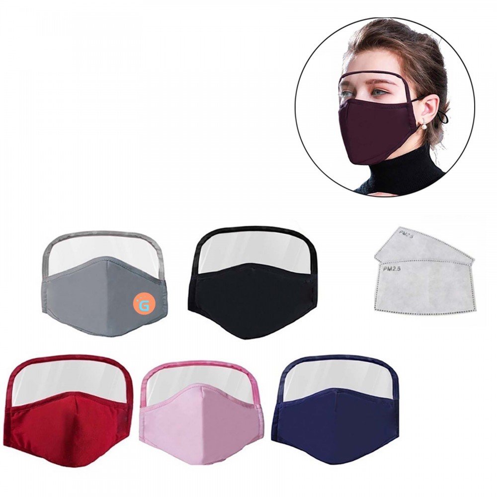 Promotional Resuable Mask with Clear Eye Protection Promotional Resuable Mask with Clear Eye Protection