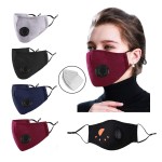 Customized Cotton Mask With Breathing Valve And Replaceable Filters For Adults/Childs