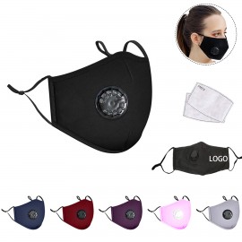 Customized Adjustable Resuable Cotton Mask with Valve