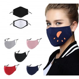 Custom Washable With Adjustable Ear Loops Cotton Mask For Men/Women