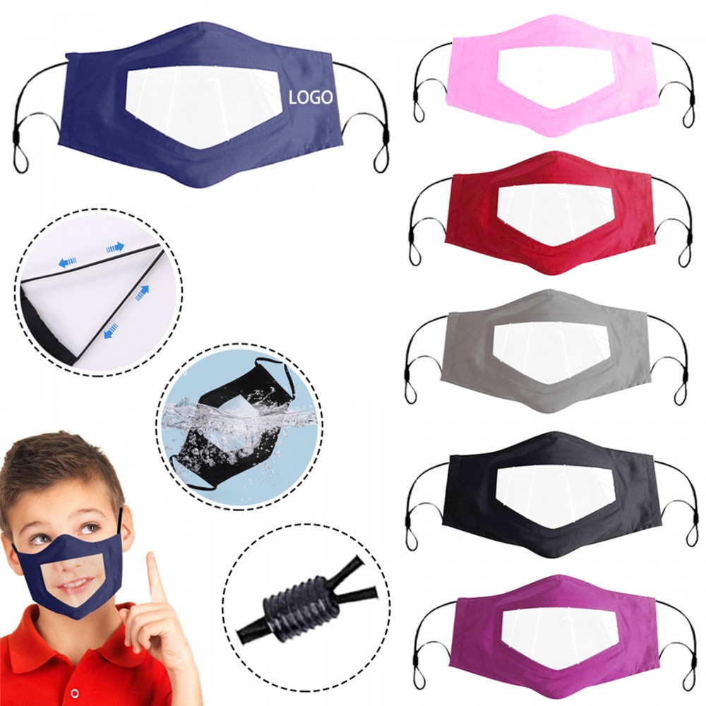 Personalized Kids Mask with Clear Window for Deaf and Hard Of Hearing People Personalized Kids Mask with Clear Window for Deaf and Hard Of Hearing People