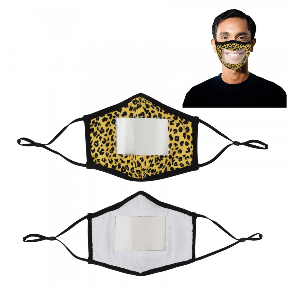 Promotional Transparent Mouth Face Mask - Adult Size Promotional Transparent Mouth Face Mask - Adult Size