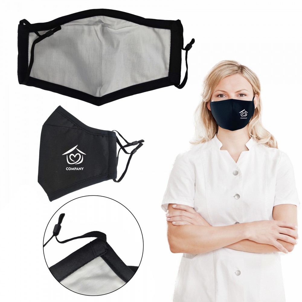 Personalized 3 Ply Reusable Washable Cotton Face Mask Personalized 3 Ply Reusable Washable Cotton Face Mask