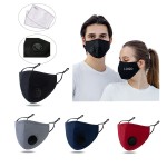 Custom Solid Color Face Mask With Breather Valve