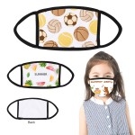 Logo Branded 3-Ply Cotton Children Size Full Color Face Mask