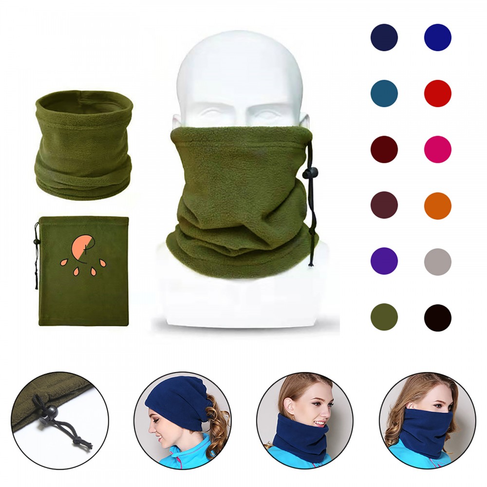 Promotional Drawstring Windproof Fleece Neck Warmer Multi Gaiter Promotional Drawstring Windproof Fleece Neck Warmer Multi Gaiter