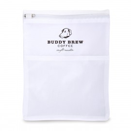 Reusable Wash Bag - White with Logo